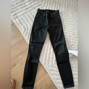 Coated black jeans from 7 for all mankind